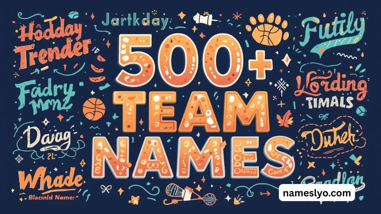 [500+] Team Names Cute, Unique & Trending [2026] 🚀