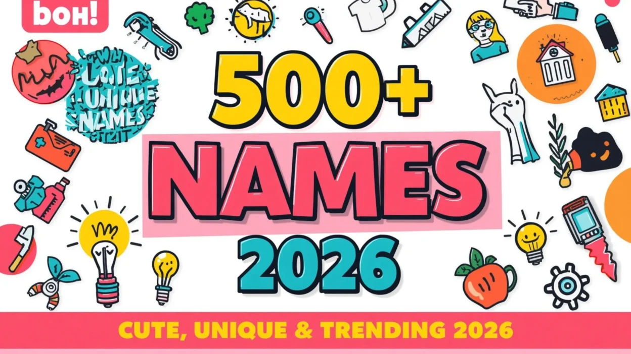 500+ Unique Names Cute, Unique & Trending 2026