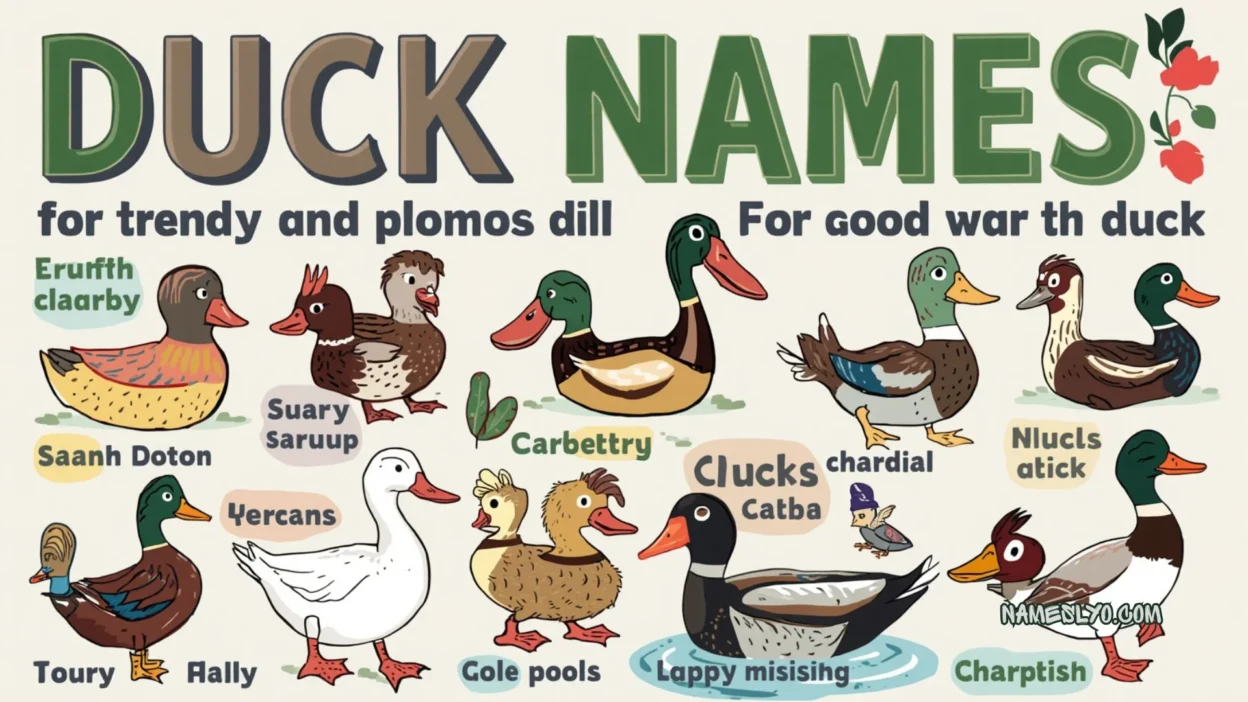 Duck Names Cute, Unique & Trending 2026🦆