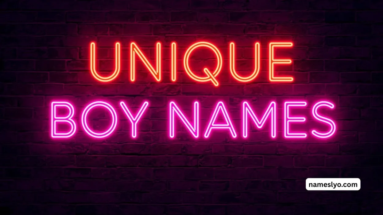 Unique Boy Names Cute, Unique & Trending 2026✨