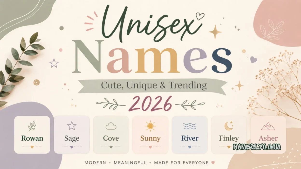 Unisex Names Cute, Unique & Trending 2026