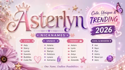 Asterlyn Nicknames Cute, Unique & Trending 2026 🌟