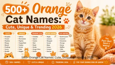 500+ Orange Cat Names: Cute, Unique & Trending 2026