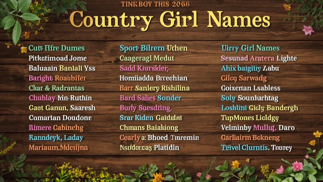 Country Girl Names Cute, Unique & Trending 2026