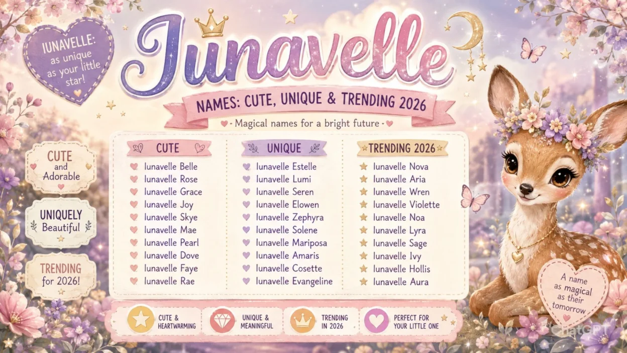Iunavelle names Cute, Unique & Trending 2026