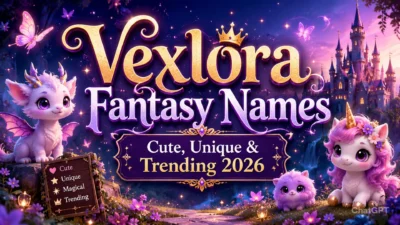 Vexlora Fantasy Names Cute, Unique & Trending 2026