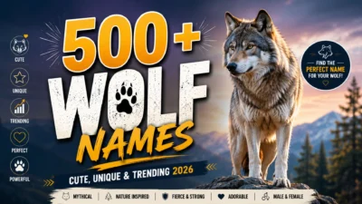500+Wolf Names Cute, Unique & Trending 2026
