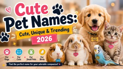 Cute Pet Names Cute, Unique & Trending 2026
