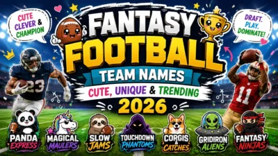 Fantasy Football Team Names Cute, Unique & Trending 2026
