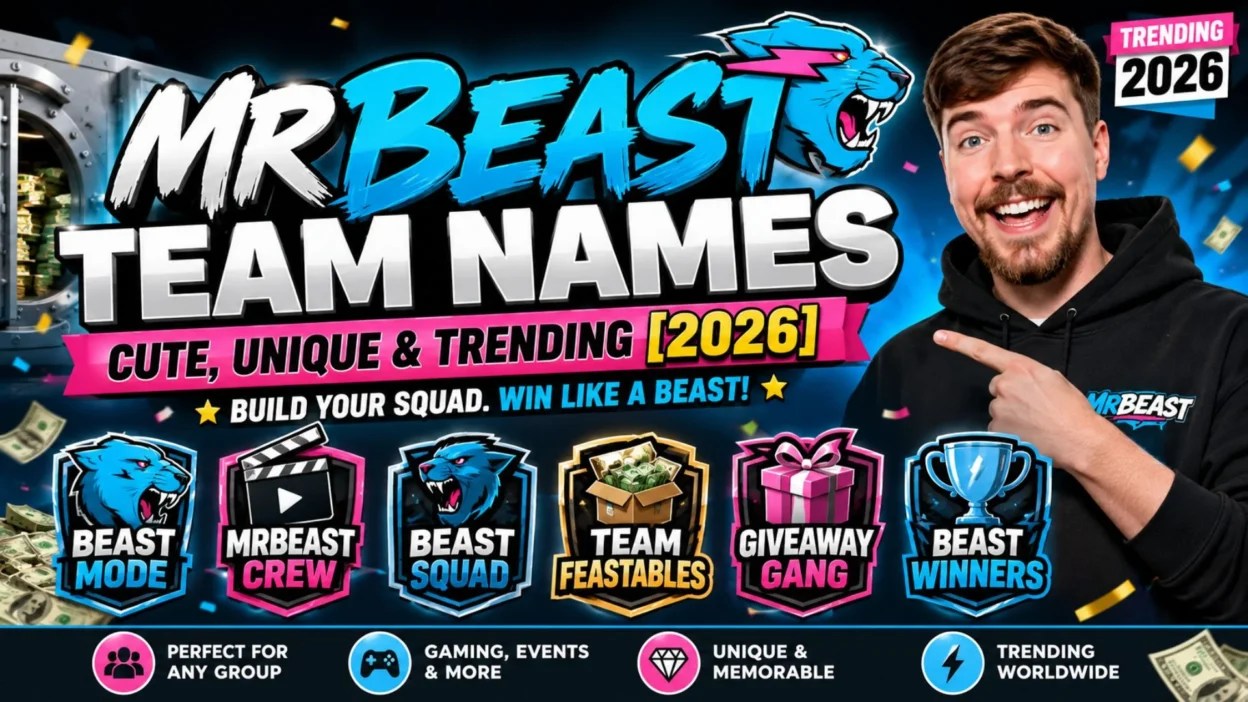 Mr Beast Team Names Cute, Unique & Trending [2026]
