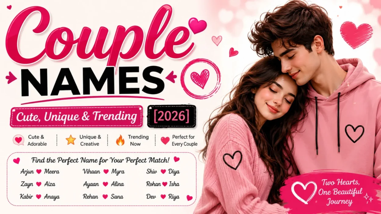 💕 Couple Names Cute, Unique & Trending [2026]