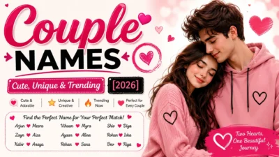 💕 Couple Names Cute, Unique & Trending [2026]