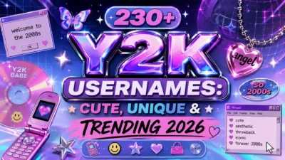 230+ Y2K Usernames Cute, Unique & Trending 2026