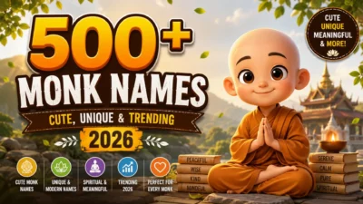 500+Monk Names Cute, Unique & Trending 2026