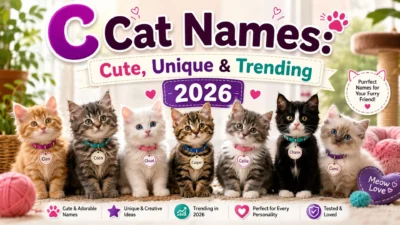 C Cat Names Cute, Unique & Trending 2026