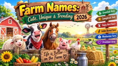 Farm Names Cute, Unique & Trending 2026