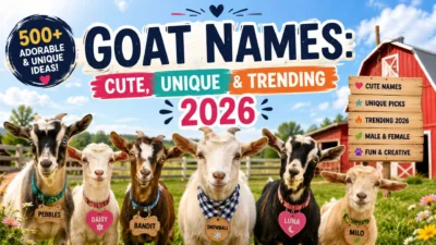 Goat Names Cute, Unique & Trending 2026