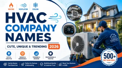 HVAC Company Names Cute, Unique & Trending 2026