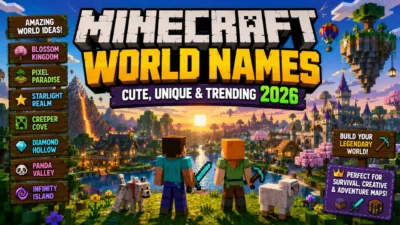 Minecraft World Names: Cute, Unique & Trending 2026