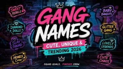 Gang Names: Cute, Unique & Trending 2026