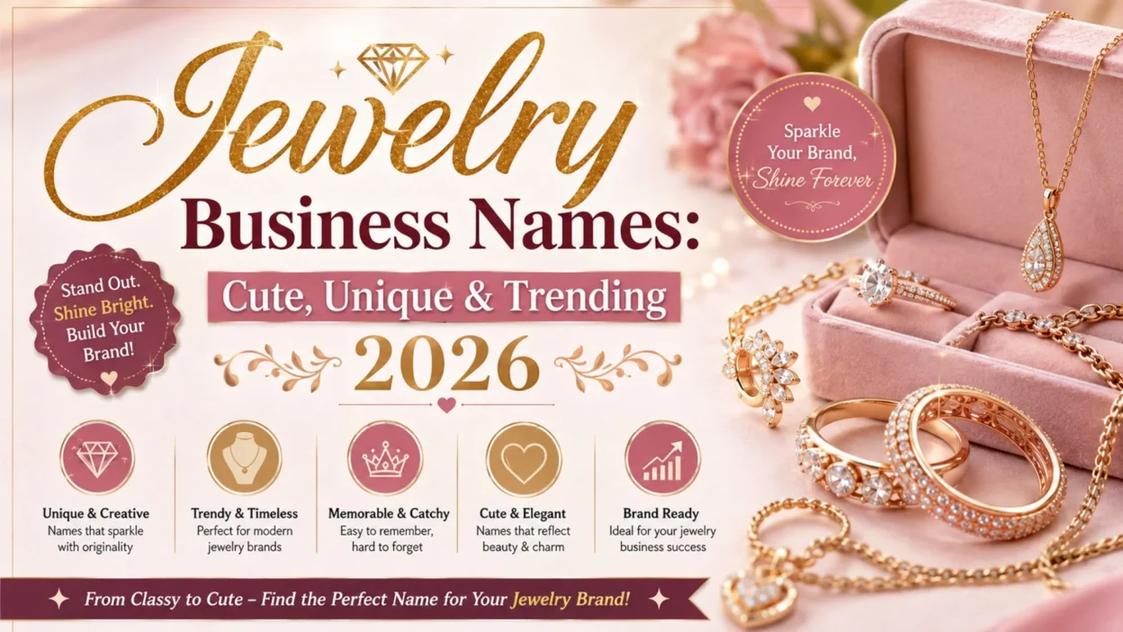 ✨ Jewelry Business Names Cute, Unique & Trending 2026 ✨