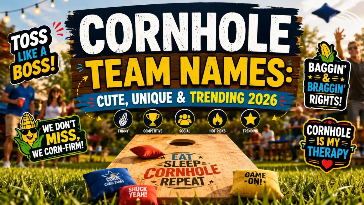 🌽 Cornhole Team Names Cute, Unique & Trending 2026