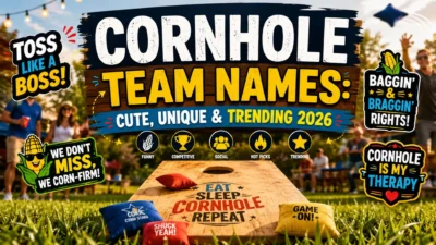 🌽 Cornhole Team Names Cute, Unique & Trending 2026