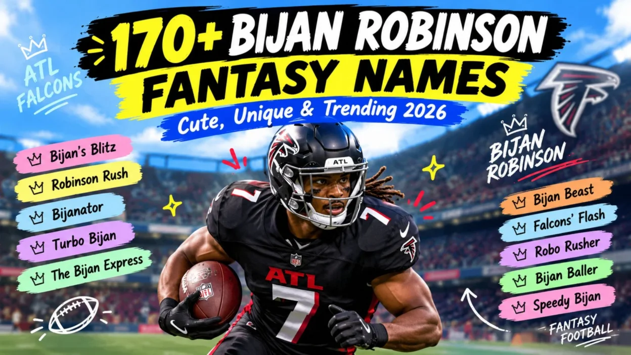 170+Bijan Robinson Fantasy Names Cute, Unique & Trending 2026