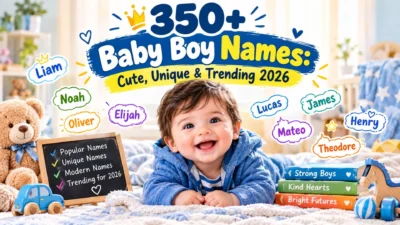 350+Baby Boy Names Cute, Unique & Trending 2026
