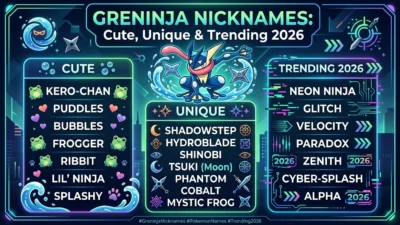 Greninja Nicknames: Cute, Unique & Trending 2026